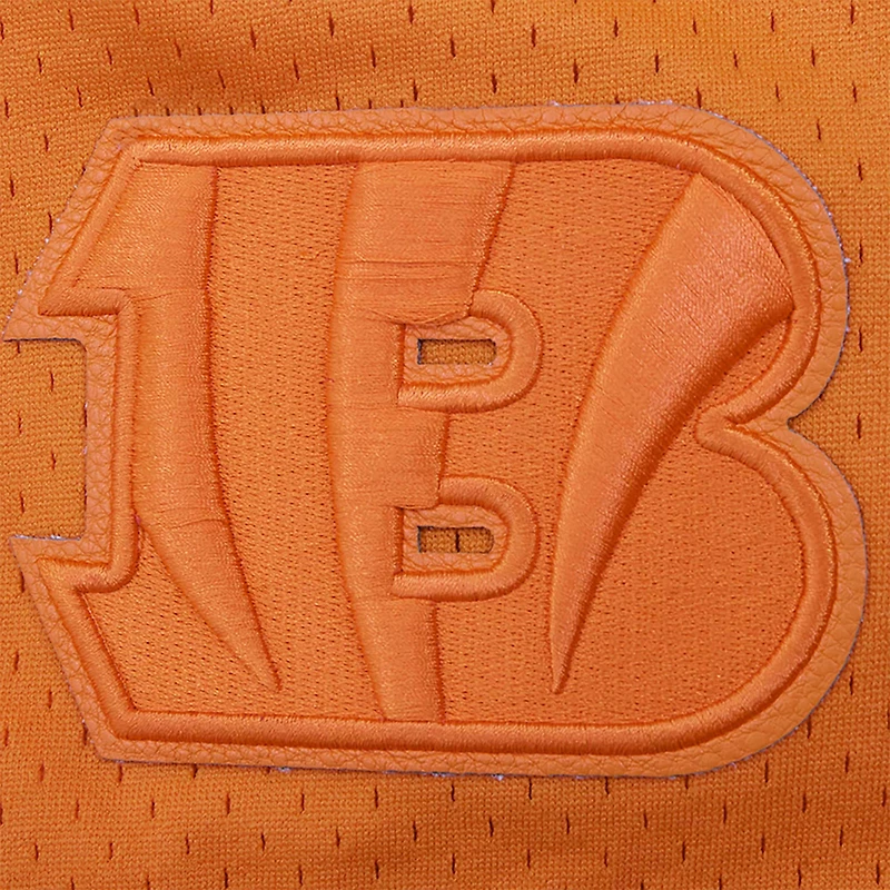 Men's Pro Standard Orange Cincinnati Bengals Triple Tonal Mesh Button-Up Shirt
