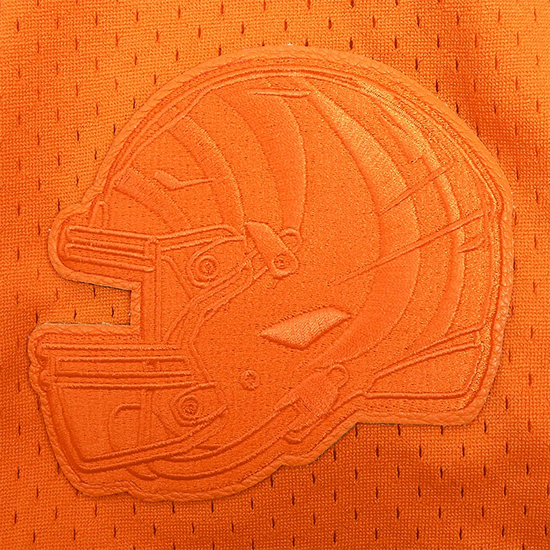 Men's Pro Standard Orange Cincinnati Bengals Triple Tonal Mesh Button-Up Shirt
