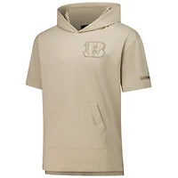 Sweat à capuche manches courtes pour homme Pro Standard Tan Cincinnati Bengals Neutrals Capsule