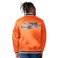 Veste réversible en satin noir/orange Starter pour homme des Bengals de Cincinnati