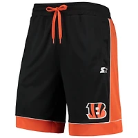 Men's Starter Black/Orange Cincinnati Bengals Fan Favorite Fashion Shorts