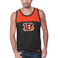 Men's Starter Black/Orange Cincinnati Bengals Touchdown Fashion - Tank Top
