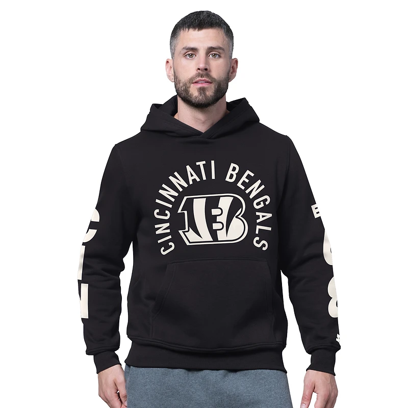 Sweat à capuche en polaire noir Starter Handoff des Bengals de Cincinnati pour homme