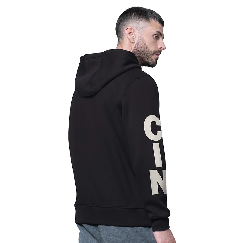 Sweat à capuche en polaire noir Starter Handoff des Bengals de Cincinnati pour homme