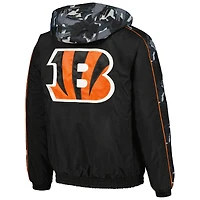 Sweat à capuche entièrement zippé Starter Black Cincinnati Bengals Thursday Night Gridiron pour hommes