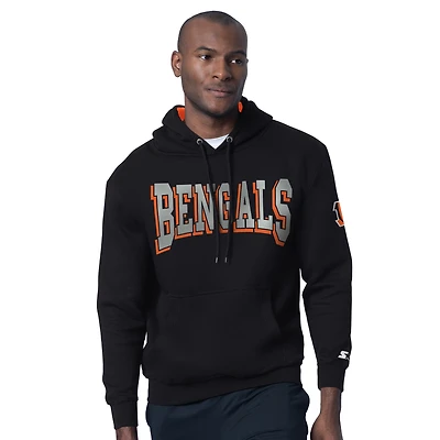 Men's Starter Black Cincinnati Bengals Thursday Night Gridiron Hoodie