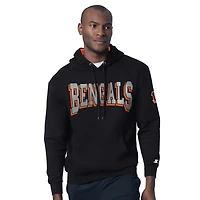 Men's Starter Black Cincinnati Bengals Thursday Night Gridiron Hoodie