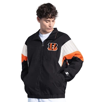 Veste zippée complète Cincinnati Bengals Starter noire pour homme