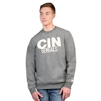 Sweat-shirt ras du cou en polaire Assist Starter pour homme, couleur charbon, des Bengals de Cincinnati