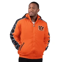 Veste zippée orange Starter Thursday Night Gridiron pour homme des Bengals de Cincinnati