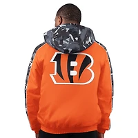 Veste zippée orange Starter Thursday Night Gridiron pour homme des Bengals de Cincinnati