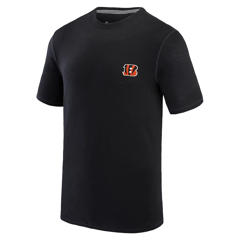 Men's Tommy Bahama Black Cincinnati Bengals Bali Beach T-Shirt