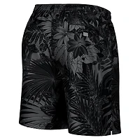 Men's Tommy Bahama Black Cincinnati Bengals Santiago Palms Board Shorts
