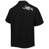 Men's Tommy Bahama Black Cincinnati Bengals Sport Azule Oasis Camp Button-Up Shirt