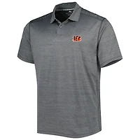 Men's Tommy Bahama Charcoal Cincinnati Bengals Delray Frond IslandZone Polo