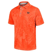 Polo Tommy Bahama orange Cincinnati Bengals Big & Tall Santiago Paradise pour hommes