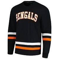 Men's Tommy Hilfiger Black/Orange Cincinnati Bengals Nolan Long Sleeve T-Shirt