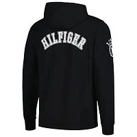 T-shirt à capuche manches longues Tommy Hilfiger noir Cincinnati Bengals Morgan pour hommes