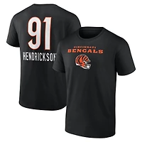 Men's Trey Hendrickson Black Cincinnati Bengals Team Wordmark Name & Number T-Shirt