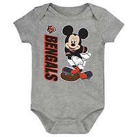Newborn & Infant Cincinnati Bengals 3-Peat 3-Pack Bodysuit Set