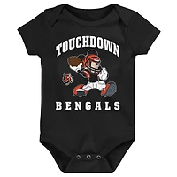 Newborn & Infant Cincinnati Bengals 3-Peat 3-Pack Bodysuit Set
