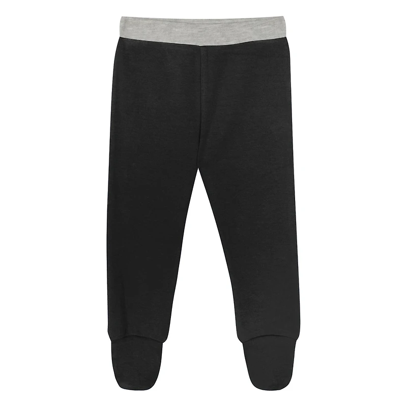 Ensemble 3 pièces avec body à manches longues, pantalon et bonnet en tricot revers Little Champ des Bengals de Cincinnati pour nouveau-nés nourrissons