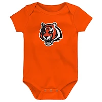 Ensemble de 3 bodys Starter pour nouveau-nés et nourrissons des Bengals Cincinnati