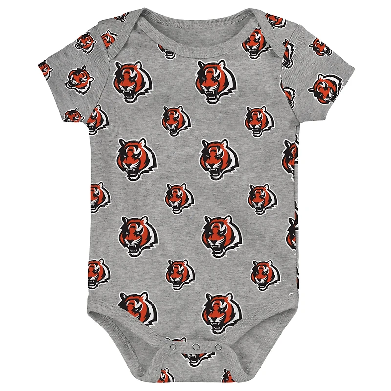 Ensemble de 3 bodys Starter pour nouveau-nés et nourrissons des Bengals Cincinnati