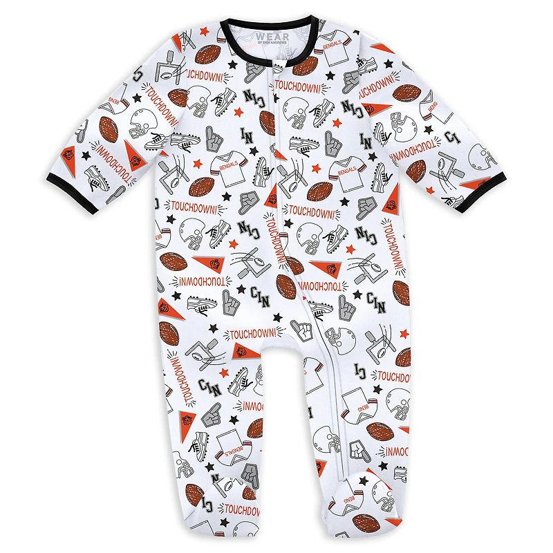 Newborn & Infant WEAR by Erin Andrews Cincinnati Bengals Sleep Play Set