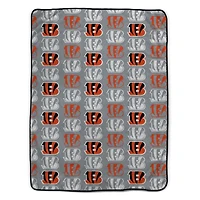 Couverture ultra confortable Pegasus Cincinnati Bengals 66" x 95" avec logo surdimensionné