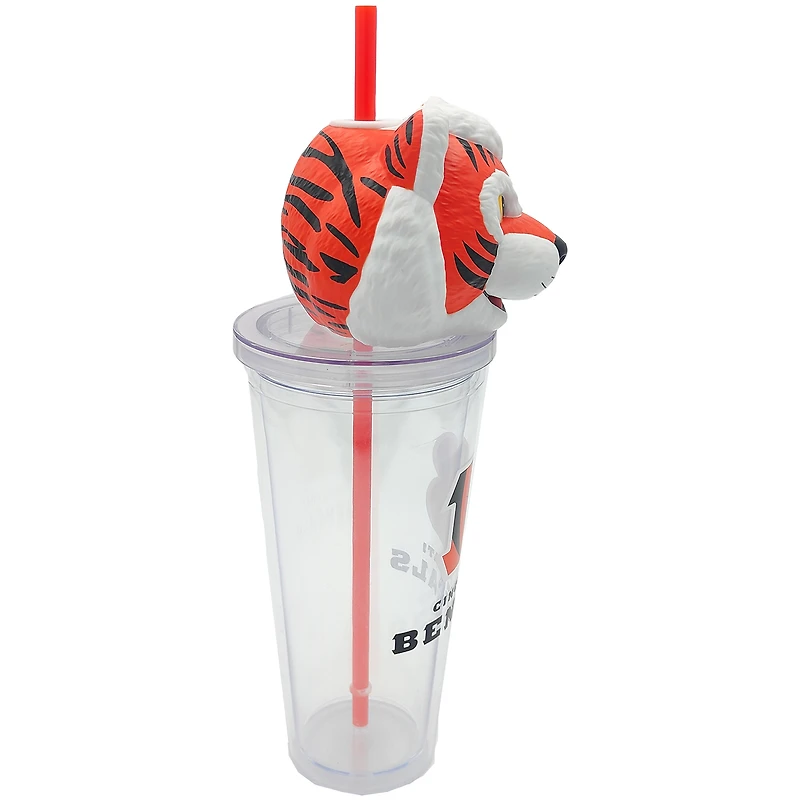 Gobelet à bec verseur Pegasus Cincinnati Bengals avec couvercle mascotte (680 ml)