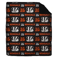 Couverture en fausse fourrure Pegasus Cincinnati Bengals ton sur ton 60" x 70"