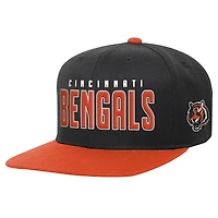 Preschool Black/Orange Cincinnati Bengals Lock Up Snapback Hat