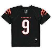 Préscolaire Joe Burrow Noir Cincinnati Bengals Replica Player Jersey
