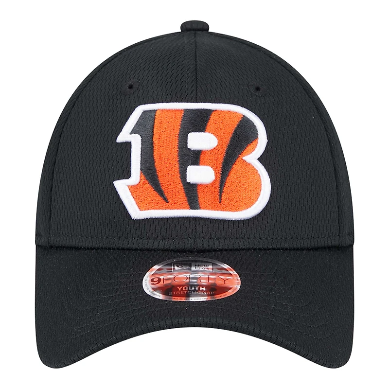 Preschool New Era Black Cincinnati Bengals Main 9FORTY Adjustable Hat