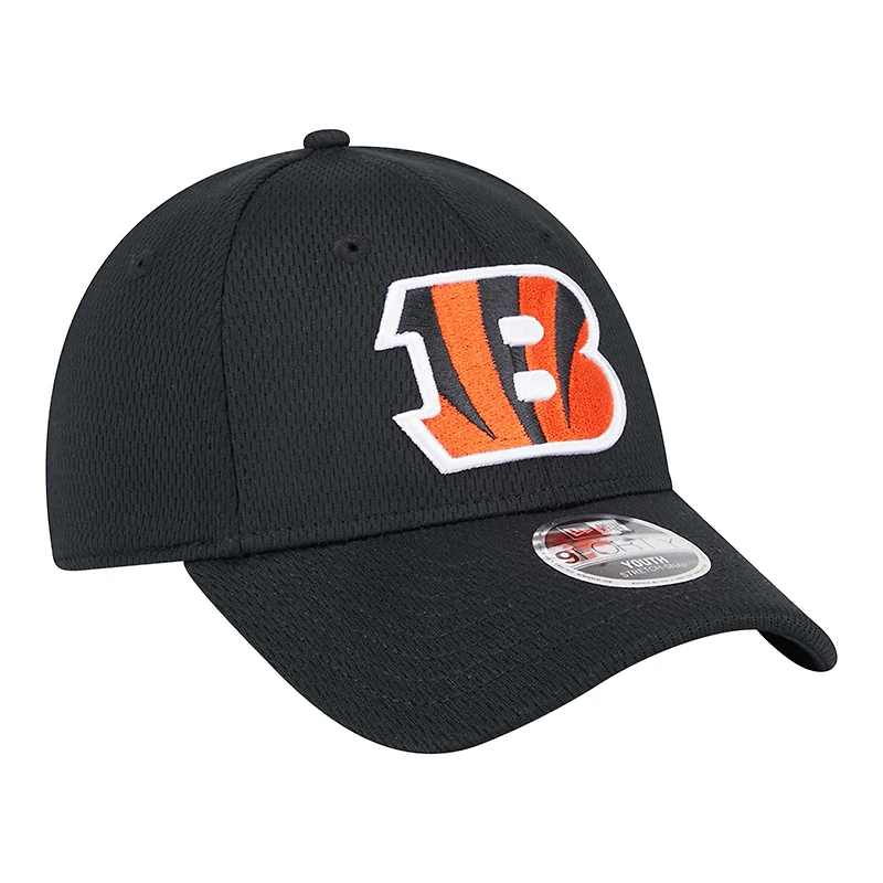 Preschool New Era Black Cincinnati Bengals Main 9FORTY Adjustable Hat