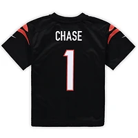 Maillot de match Nike Ja'Marr Chase pour enfants d'âge préscolaire, noir, des Bengals Cincinnati