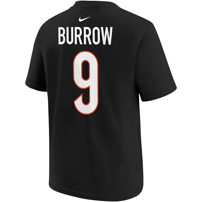 Preschool Nike Joe Burrow Black Cincinnati Bengals Player Name & Number T-Shirt