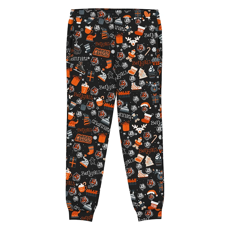 Ensemble de nuit Preschool Outerstuff Black Cincinnati Bengals Chestnut Holiday