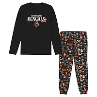 Ensemble de nuit Preschool Outerstuff Black Cincinnati Bengals Chestnut Holiday