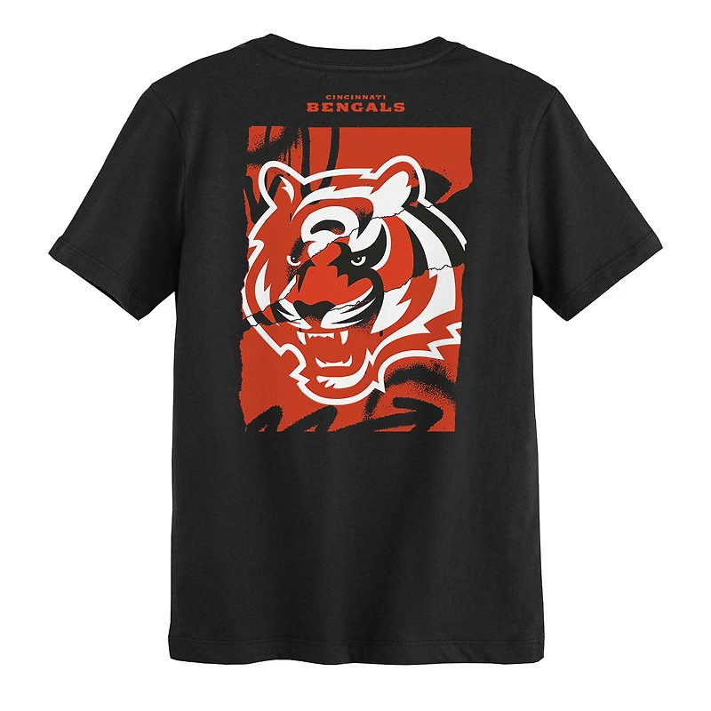 T-shirt noir « Posterize » des Bengals de Cincinnati pour enfants d'âge préscolaire