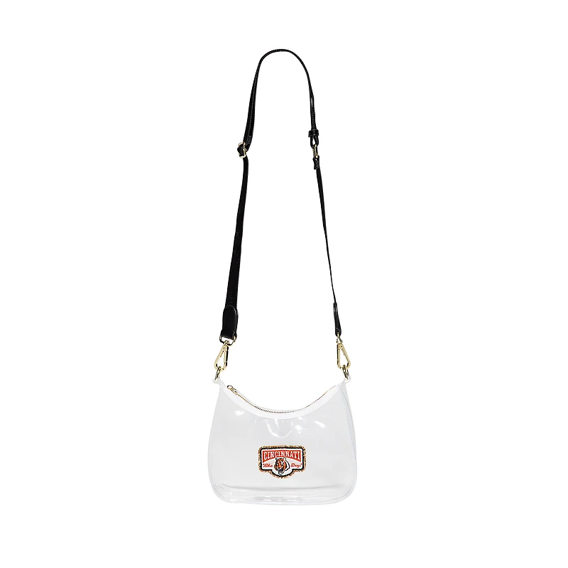 Stoney Clover Lane Cincinnati Bengals Clear Curved Crossbody