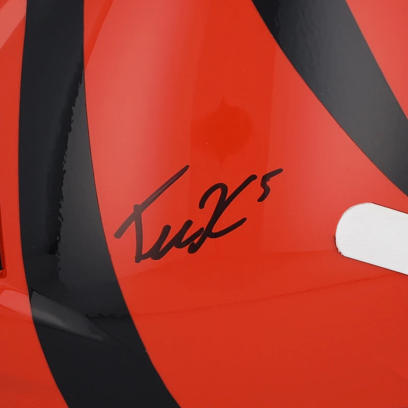 Tee Higgins Cincinnati Bengals Autographed Riddell Speed Replica Helmet