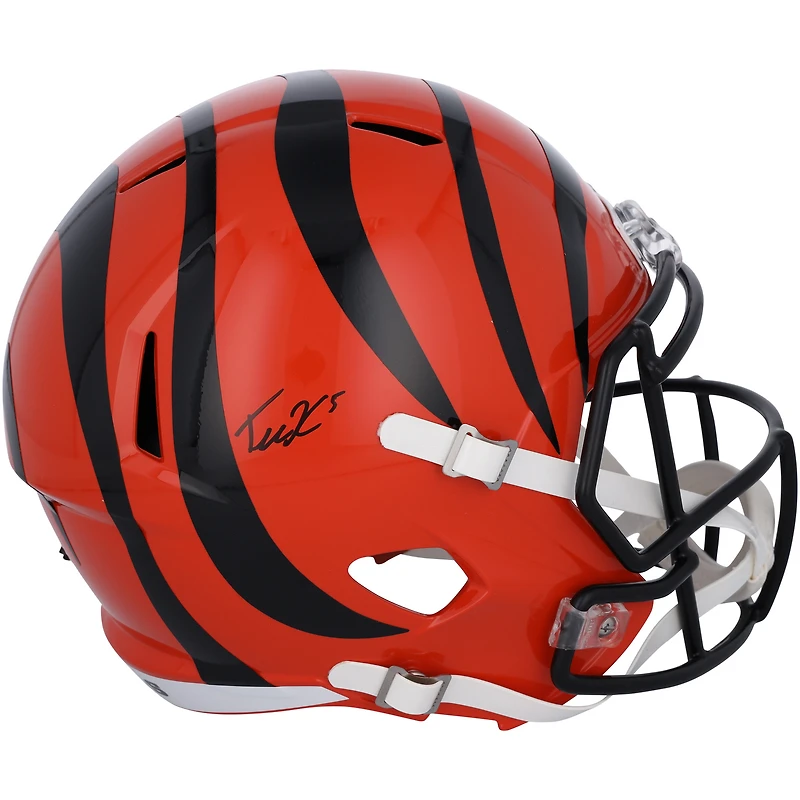Tee Higgins Cincinnati Bengals Autographed Riddell Speed Replica Helmet