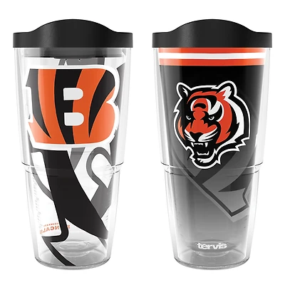 Tervis Cincinnati Bengals 24oz NFL 2 PACK Véritable et Forever Fan