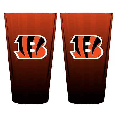 The Memory Company Cincinnati Bengals Two-Pack 16oz. Ombre Pint Glass Set
