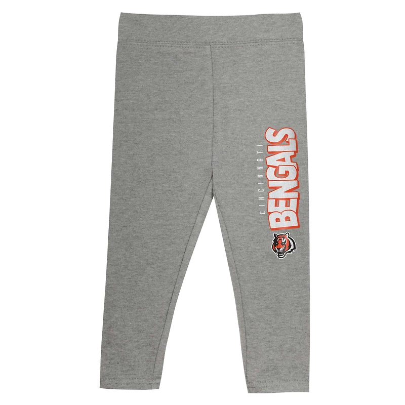 Toddler Cincinnati Bengals Club House Long Sleeve Hoodie Top and Leggings Two-Piece Set