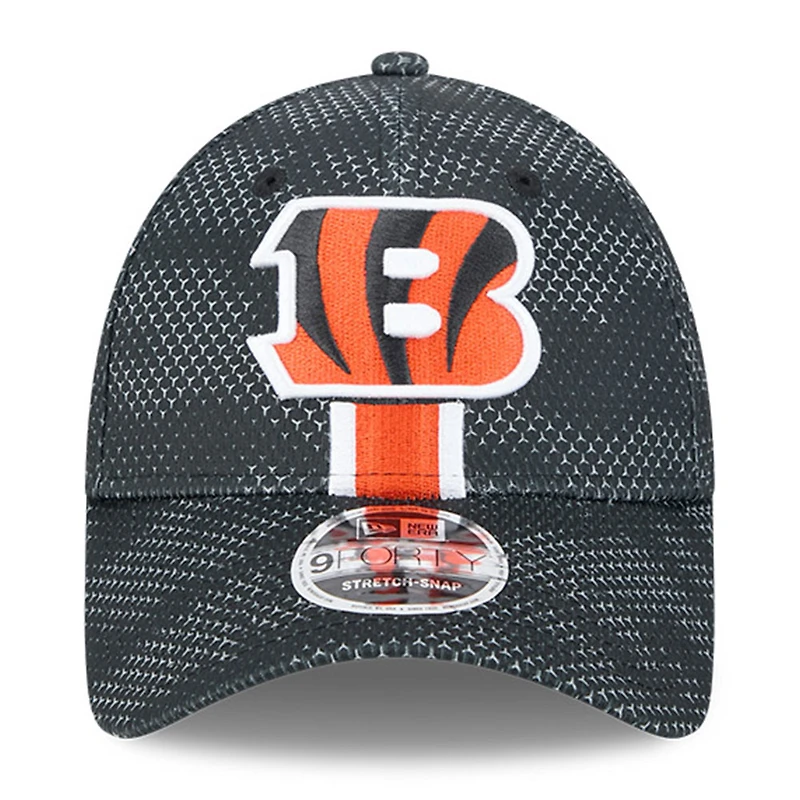 Toddler New Era Black Cincinnati Bengals 2024 NFL Sideline 9FORTY Stretch-Snap Hat