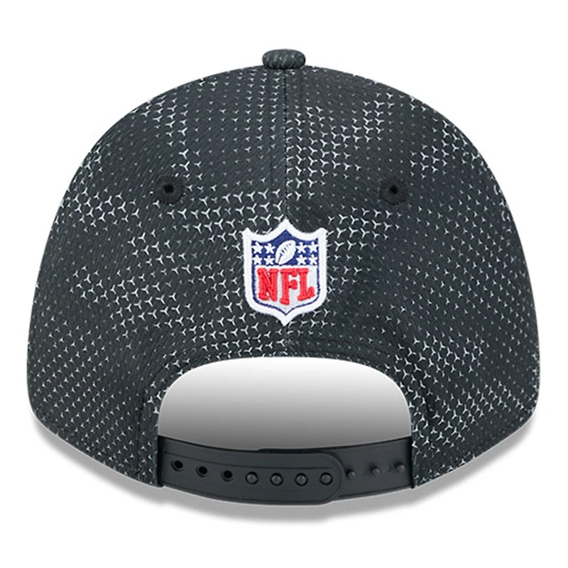 Casquette extensible à bouton-pression New Era Cincinnati Bengals 2024 NFL Sideline 9FORTY noire pour tout-petit