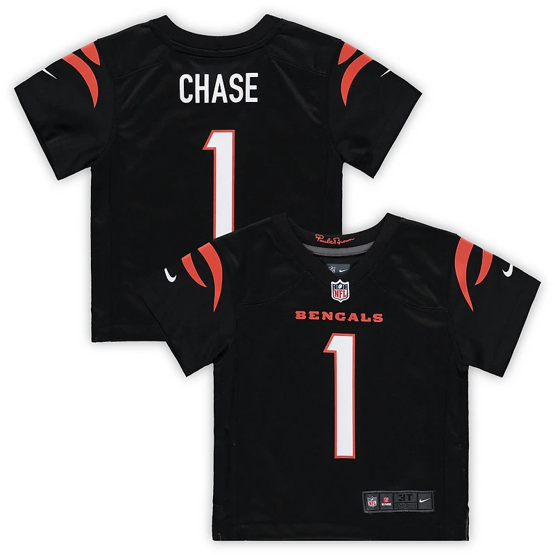 Toddler Nike Ja'Marr Chase Black Cincinnati Bengals Game Jersey